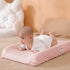 2 Pack Solid Changing Table Pad Cover Cradle Sheet, Fits 32"/34''x16" Contoured Diaper Changing Pad, Dots Plush Changing Table Covers (Pink + Purp...