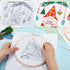 BEUNITONE 4PCS Christmas Gnomes Embroidery Kit Xmas Tree Stamped Cross Stitch Kit Snowflake Mistletoe Needlepoint Kit for Adult Beginner with Inst...