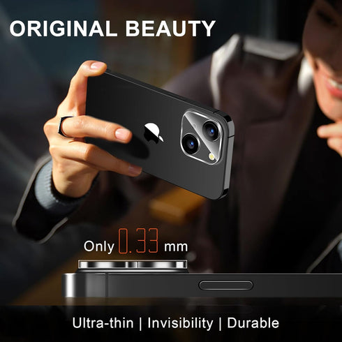 4 Pack Camera Lens Protector for iPhone 15 6.1" / iPhone 15 Plus 6.7", Tempered Glass Camera Cover, HD Clear, Anti-Scratch, Strong Adhesion [Does ...