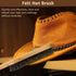 2PCS Felt Hat Brush, Felt Hat Cleaner with Horsehair Brush and Sponge Brush, Cowboy Hat Cleaner Easily Removes Dust Fuzz and Lint for Shoes Hats a...