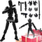 (Assembly Completed) T13 Action Figure, Robot Action Figure, 3D Printed with Full Articulation for Stop Motion Animation, Multi-Jointed Movable, M...