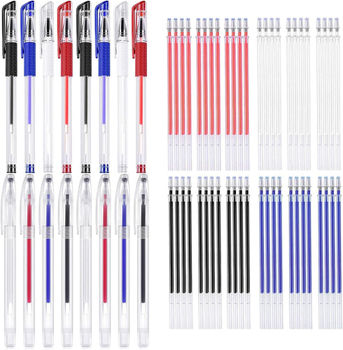 ELANE 16 Pcs Heat Erasable Fabric Marking Pens with 48 Refills,Heat Erasable Pens for Fabric Disappearing Ink Pen for Fabric Pencils for Sewing...