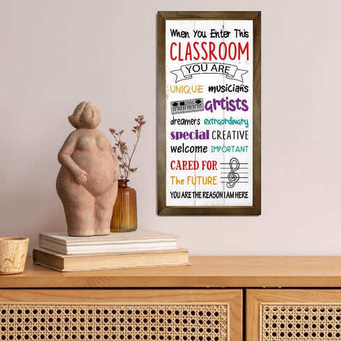 Music Classroom Supplies, Music Classroom Frame Decor, Hanging Music Classroom Décor, Music Wood Wall Art, Music Education, Music Classroom Wall D...