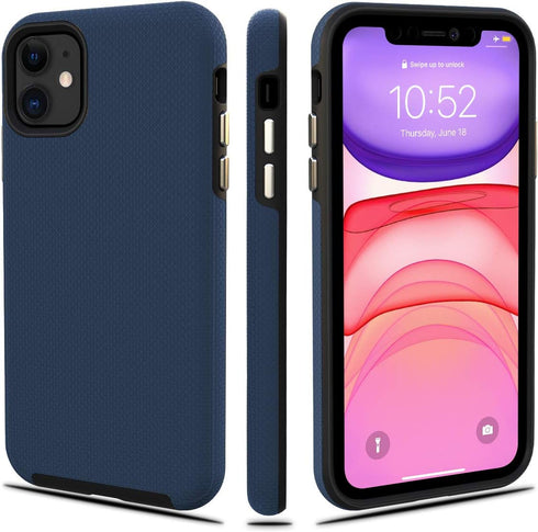 CellEver Heavy-Duty Case for iPhone 11 - Dual Layer, Military Grade Protection, Elevated Screen & Camera Protection, Slim, Shockproof Non-Slip Pho...