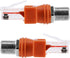 RF to RJ45 Converter Adapter, 2 Pack F Female to RJ45 Male Ethernet Adapter Coaxial Coupler Coax Straight Connector - Orange...