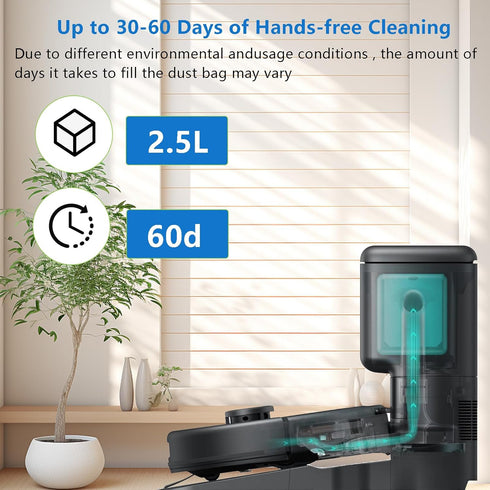 14 Pack Dust Bags Replacement for Eufy L60 / L60 Hybrid / L60 SES / L50 Series Robot Vacuums Replacement Dust Bags Vacuum Cleaner Self-Empty Stati...