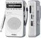 PRUNUS J-166 Portable Radio AM FM, Battery Operated Radio with Tuning Light, Back Clip, Excellent Reception for Indoor & Outdoor & Emergency Radio...