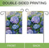 Welcome Spring Floral Flowers Garden Flag Double Sided, Hydrangea Decorative Yard Outdoor Home Small Decor, Summer Farmhouse Burlap Outside House ...