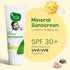 Natural Baby Sunscreen Lotion with Organic Ingredients, SPF 30+, Plant derived 95% Bio Based Ingredients - UVA/UVB Protection, 100ml...