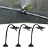3 Pack 3 Way Brass Misting Nozzles Tee, w/ 13 in Length Built in Hose for Outdoor Watering System, Adjustable 360° Rotation Nozzles, Water Mister ...