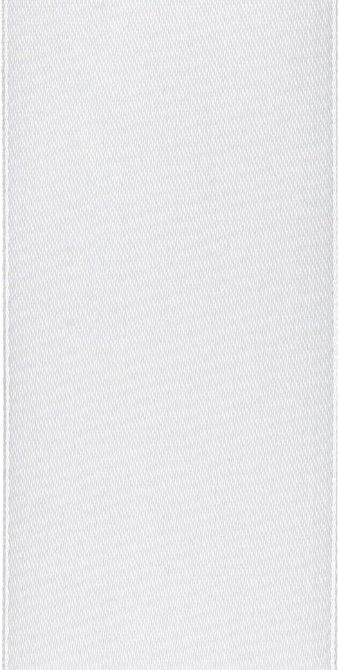 Double Face White Satin Ribbon 2 Inch X 25 Yards Polyester White Ribbons for Gift Wrapping Fabric Ribbon for Crafts Flower Bouquet Sewing Arts Wed...