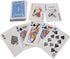 Economy Playing Cards - 2 Decks (Red and Blue Decks) 2.3/8 inches by 3.3/8 inches (55mm X 86mm) Plastic Coated. Great for Poker, Blackjack, Bridge...
