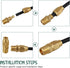 Brass Pneumatic Fitting For 1/4-Inch ID Hose x 1/4-Inch NPT Rigid, Solid Brass Reusable Air Hose Splicer 4PCS...