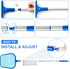 Pool Skimmer - Pool Skimmer Net with 5 Aluminum Pole Sections 64'', Skimmer Net with Fine Mesh Net for Cleaning Leaf of Swimming Pools, Spas, Hot ...