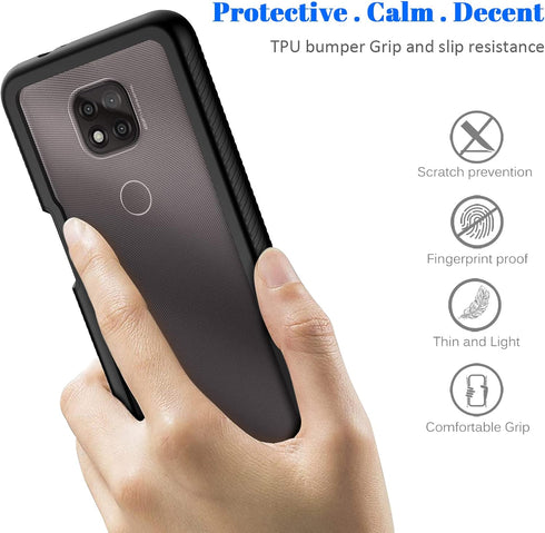 seacosmo Case for Moto G Power 2021, Full Body Shockproof Cover with Built-in Screen Protector Protective Phone Case for Motorola G Power 2021- Bl...