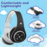 Kids Bluetooth Headphones 85db/110db Volume Limit Wireless/Wired Aux Port Foldable Noise Protection Over-Ear Build-in Mic Headphones for Kids Adul...