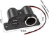 MEIRIYFA Dual USB Cigarette Lighter Socket Power Outlet Car Charger, 3.1A Dual USB + Cigarette Lighter 12/24V Power Adapter Replacement for Vehicl...
