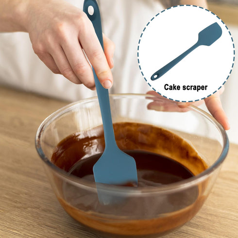 Silicone Spatula Set, 5-Piece Heat Resistant (600°F) Food Scraper, One-Pieces Seamless Design, Perfect for Cooking Mixing & Baking - BPA Free and ...