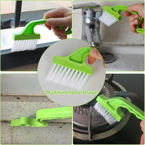 Trycooling Hand-held Groove Gap Cleaning Tools Door Window Track Kitchen Cleaning Brushes (4 Pcs)...