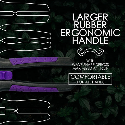 Buds Leaf Stem Fruit Flower Garden Scissors Non-stick Resin Resist Blade 8.58" Precision Micro-Tip Pruning Shears Bigger Grip Pruner Snips Effort-...