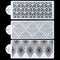 RAYNAG 3 Pcs Cake Decorating Stencils Mold Plastic Templates Spray Floral Cake Molds Cookie Fondant Dessert Decorating Molds Side Baking Mesh Sten...