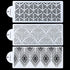 RAYNAG 3 Pcs Cake Decorating Stencils Mold Plastic Templates Spray Floral Cake Molds Cookie Fondant Dessert Decorating Molds Side Baking Mesh Sten...
