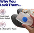 Kids Heel Cups & Heel Inserts for Sever's Disease and Heel Pain Relief | Gel Heel Cushions for Plantar Fasciitis & Achilles Tendonitis, Heel Spurs...