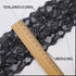 VGOODALL 3 Inch Black Lace Ribbon, 10 Yards Wide Lace Trim for Sewing Elastic Floral by Roll for Bridal Wedding Decoration DIY Sewing Craft Gift W...
