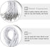 STOBOK 100pcs Elastic Barbed Cords Loop Stretch Loop Band Round String with Metal Barbs Fastener Hat Chin Cord Strap for Party DIY Hat Elastic Men...
