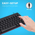 Perixx PERIBOARD-422 Wired USB-C Mini Keyboard, USB Type C Connector, Black, US English Layout...