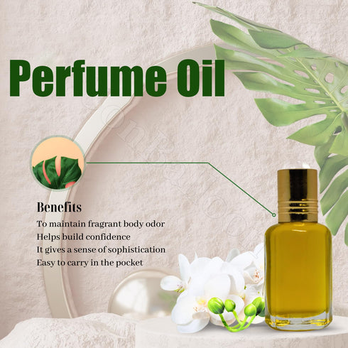bonballoon Natural Perfume Vanilla Musk Arabian Alcohol Free Attar Arabic Arab Fragrance Oriental Scent Oil Roll In Bottle (0.10 oz / 3 ml ??? ???...