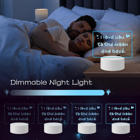 Acrylic Dry Erase Board with Light, Message Board DIY Acrylic Lamp, Led Note Board Remote Control/16 Colors Change/2Powers Mode Night Light Board,...