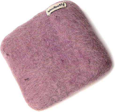 Woolbuddy Needle Felting Wool Mat – 6x6x1.5 Inch Pad for Felting Projects – Durable, Eco-Friendly Alternative to Foam Felting Pads – Ideal for Fel...