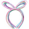 XIMA 12pcs Plastic Girls Headbands with Bunny Ears, Bows, and Party Hair Accessory (SP-Rabbit Ear)...