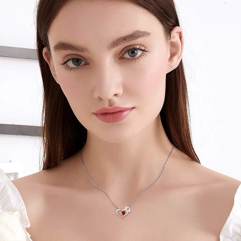 AOBOCO Nurse Necklace Sterling Silver Nurse Hat Charm with EKG Heartbeat Heart Necklace Jewelry Gifts for Doctor Medical Student, Crystal from Aus...