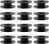 JCBIZ 12pcs 55mm Plastic Spool Black Bobbin Empty Spools for Ribbon Beading String Wire Bobbin Cord Ropes...