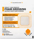 EVERLIT Care Silicone Foam Dressing with Adhesive Border | Highly Absorbent Hypoallergenic Bandages for Chronic Wounds, Bed Sores, Pressure Ulcers...