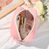 Makeup Bag Plush Cosmetic Bag Cute Aesthetic Makeup Bag Pink Makeup Pouch Travel Toiletry Bag Organizer Soft Makeup Brushes Accessories Storage Ba...