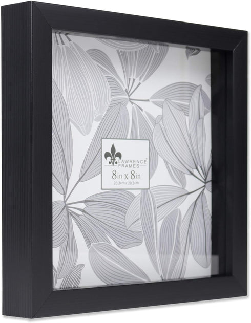 Lawrence Frames 785088 Shadow Box Frame, 8x8, Black...