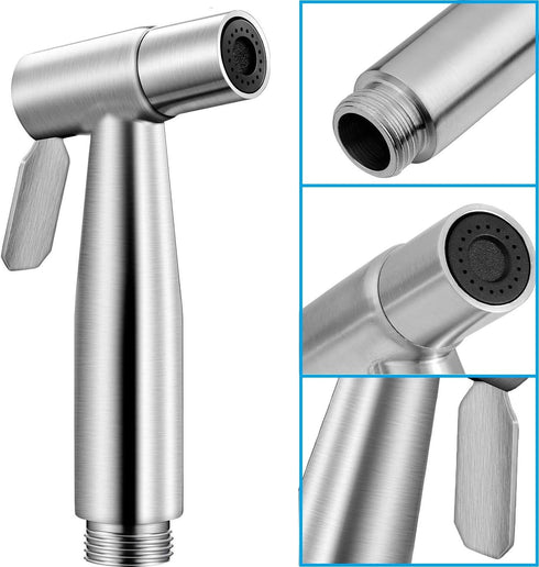 Handheld Bidet Sprayer for Toilet,Portable Pet Shower,Toilet Water Sprayer Seat,Bidet Attachment,Bathroom Stainless Steel Spray for Personal Hygie...