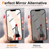 iPhone 13/13 Pro Privacy Screen Protector Mirrored Tempered Glass Film for iPhone 14, Perfect Mirror Effect, Shatterproof, Touch Sensitive, with O...