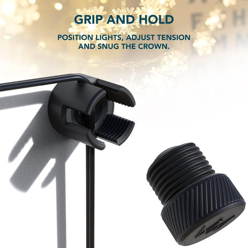 YARDHAUS Crown Elite Mini Hanging Anchors are The Simple, Secure and Stylish Solution for All Your String Light Installation Projects. A Single Pa...