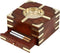 GURU JEE™ Handmade Indian Wooden Ashtray 4.5x4.5x2.25 Inch Indoor Outdoor Ashtrays With Storage Case Box Artisan Crafted Showpiece Gifts...