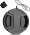 58mm Camera Lens Cap Draduo Camera Lens Cover Snap-On Center Pinch Compatible with Nikon Canon Sony Camera...