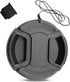 58mm Camera Lens Cap Draduo Camera Lens Cover Snap-On Center Pinch Compatible with Nikon Canon Sony Camera...