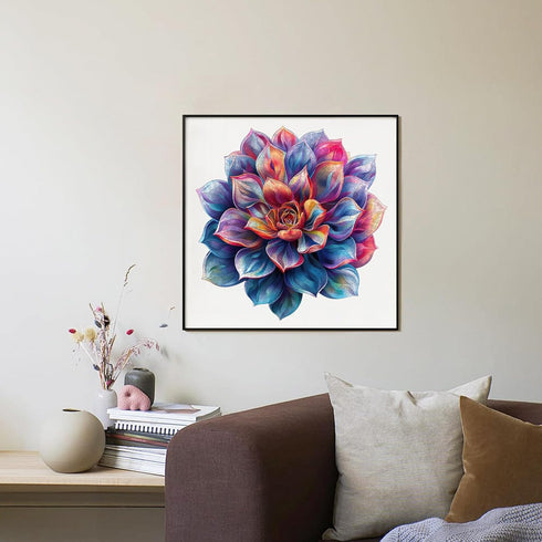 Wooden Puzzle for Adults, Gem Flower Wooden Jigsaw Puzzles(11.2 * 15.9in-200pcs), Beautiful Wooden Puzzle with Box Birthday Gifts for Adults and K...