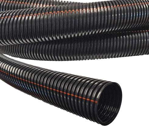 Electriduct 3/8" UV Rated Flame Retardant Wire Loom Black Nylon Split Tubing Cable Hose - 25 Feet...