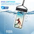 IPX8 Waterproof Phone Pouch/Case, 2-Pack Universal TPU Cell Phone Dry Bag 3D HD Touch Underwater Protector with soft Lanyard for iPhone 14 13 12 P...
