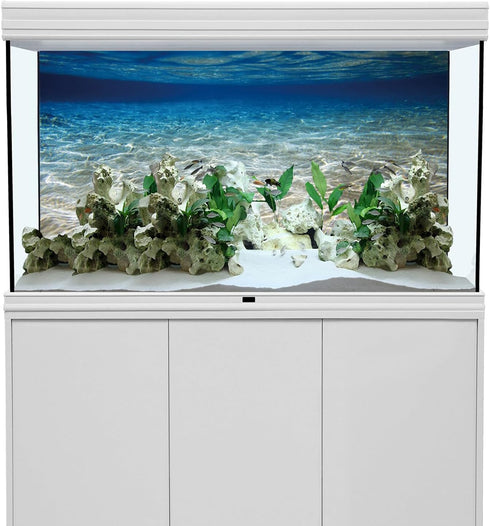 AWERT 72x18 inches Ocean Floor Aquarium Background Underwater Fish Tank Background Undersea Theme Aquarium Background...