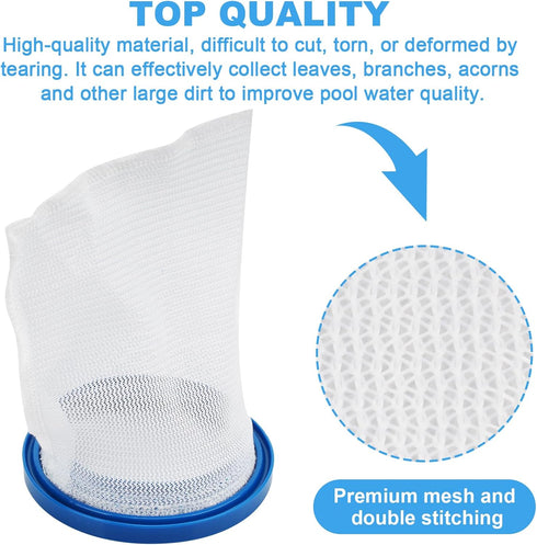 Pool Vacuum Cleaner Reusable Filter Bag for Pool-Blaster Water Tech Max & Catfish Ultra Pool Vacuum Sand & Silt Cleaner Filter?4 pack?...
